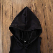 Toddler Kids Baby Boy Sleeveless Hooded Clothes